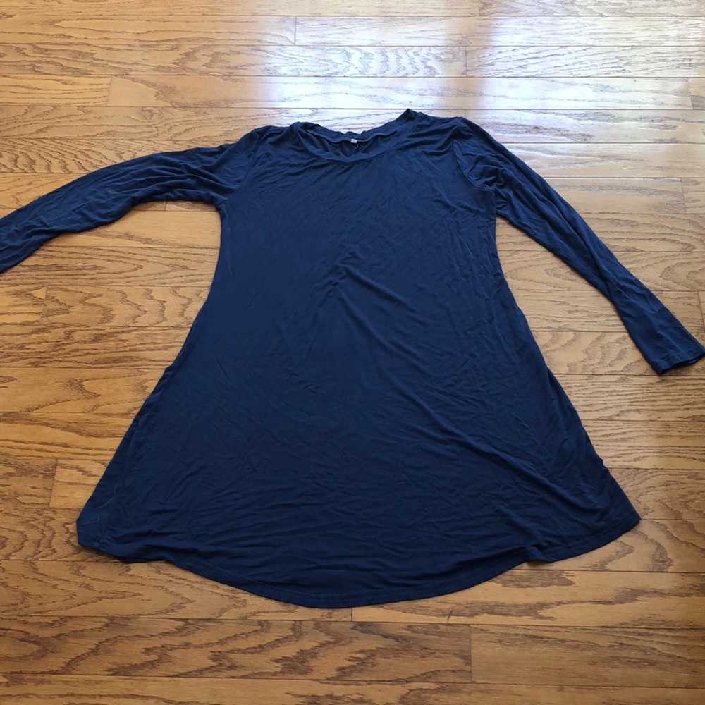 Long sleeve t shirt dress.